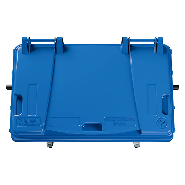 Передвижной мусорный контейнер 660 л. с крышкой без педали