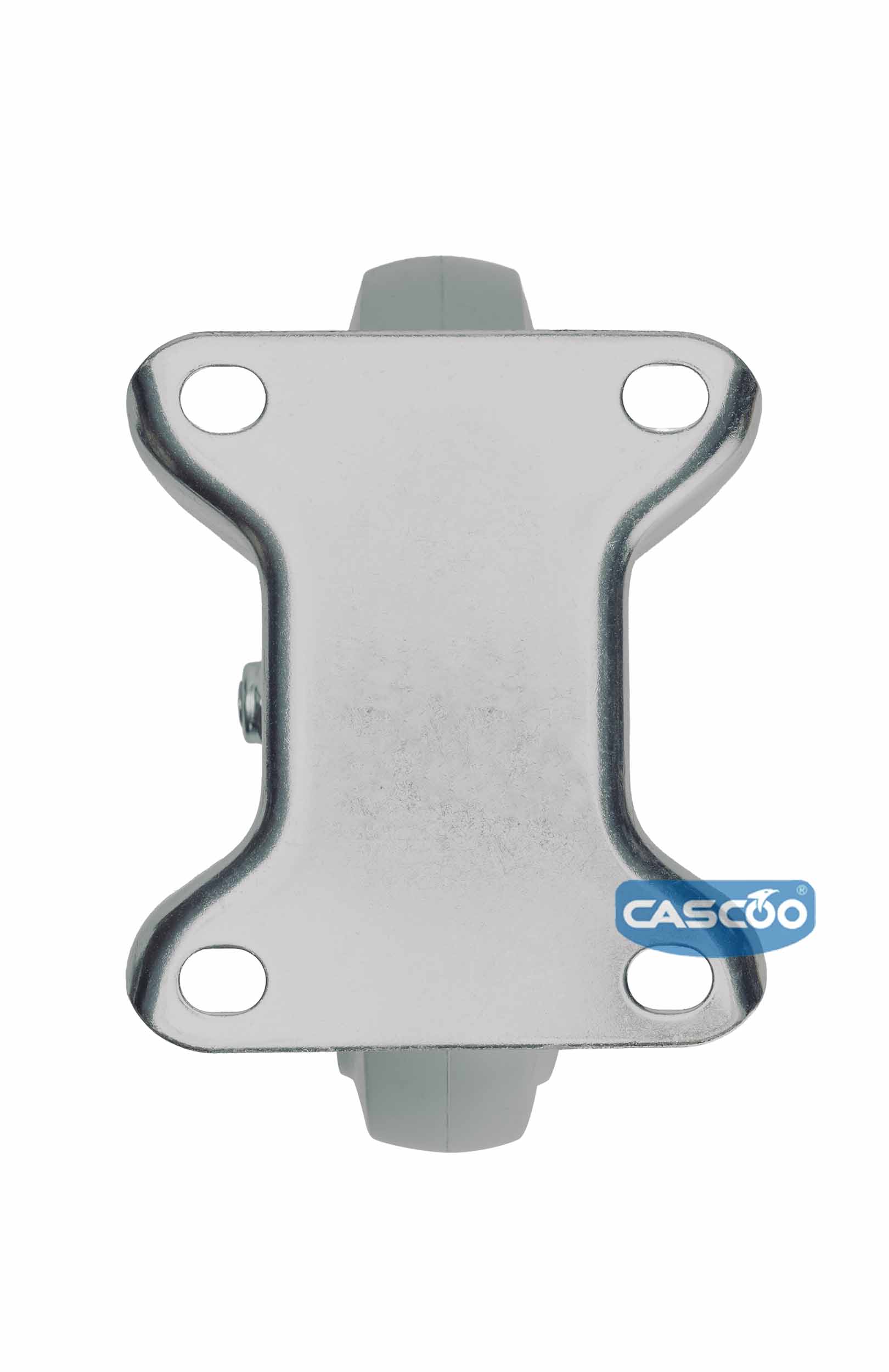 Колесо CASCOO фиксированное (d=200мм, г/п=350кг), серая резина / полиамид, Германия