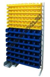 Стойка с пластиковыми ящиками B1-07-07-00 односторонняя 1150х2020