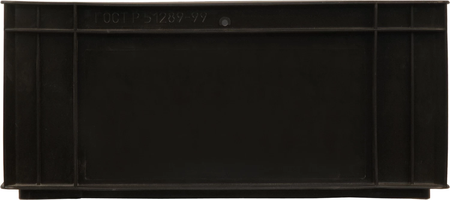 Ящик дрожжевой, сплошной 410х300х180 черный