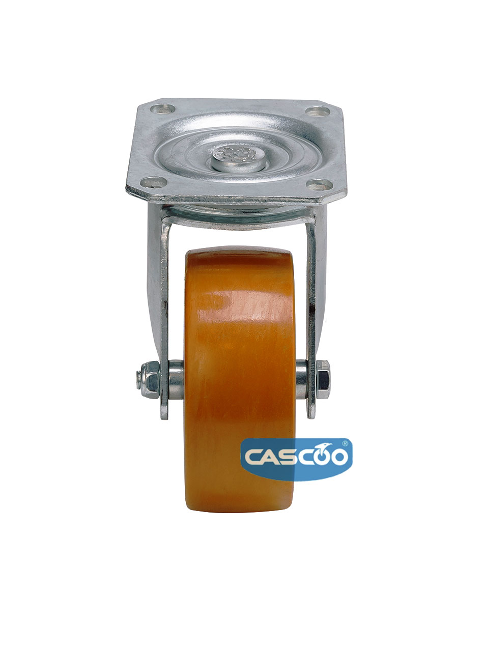 Колесо CASCOO поворотное, (d=125мм, г/п=300кг) полиуретан/алюминий, Германия