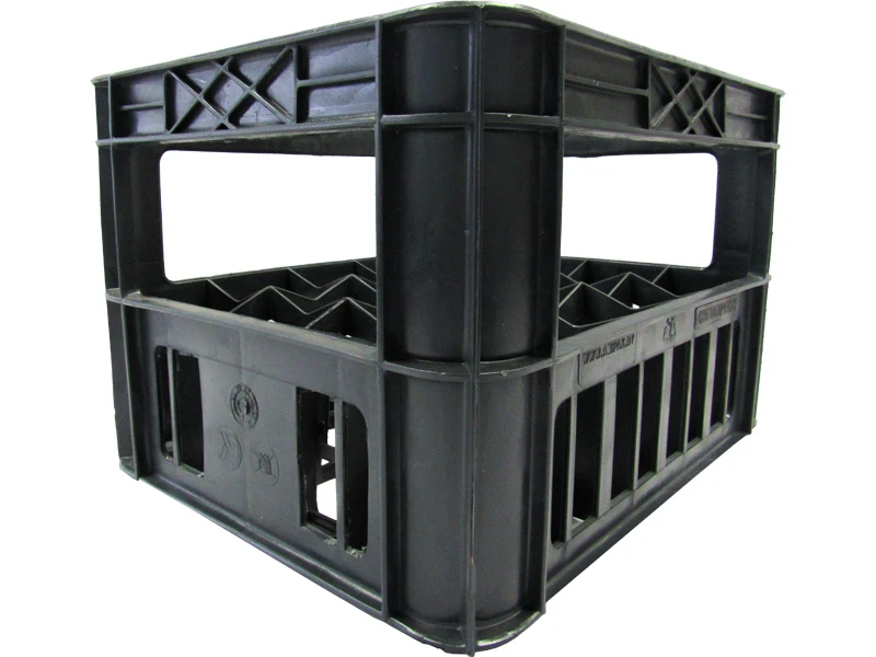 Пластиковый 420х340х270 для бутылок 0,5 л черный