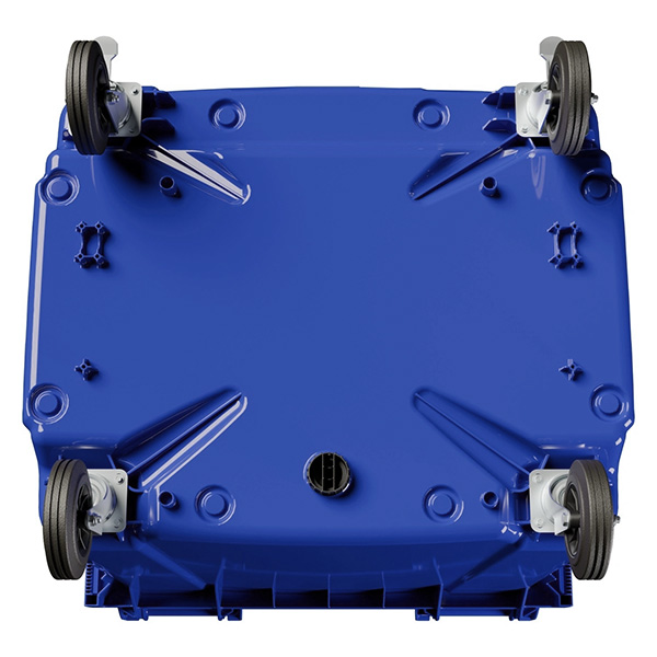 Передвижной мусорный контейнер 1100 л. с крышкой без педали