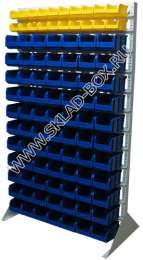 Стойка с пластиковыми ящиками B1-02-11-00 односторонняя 1150х2020