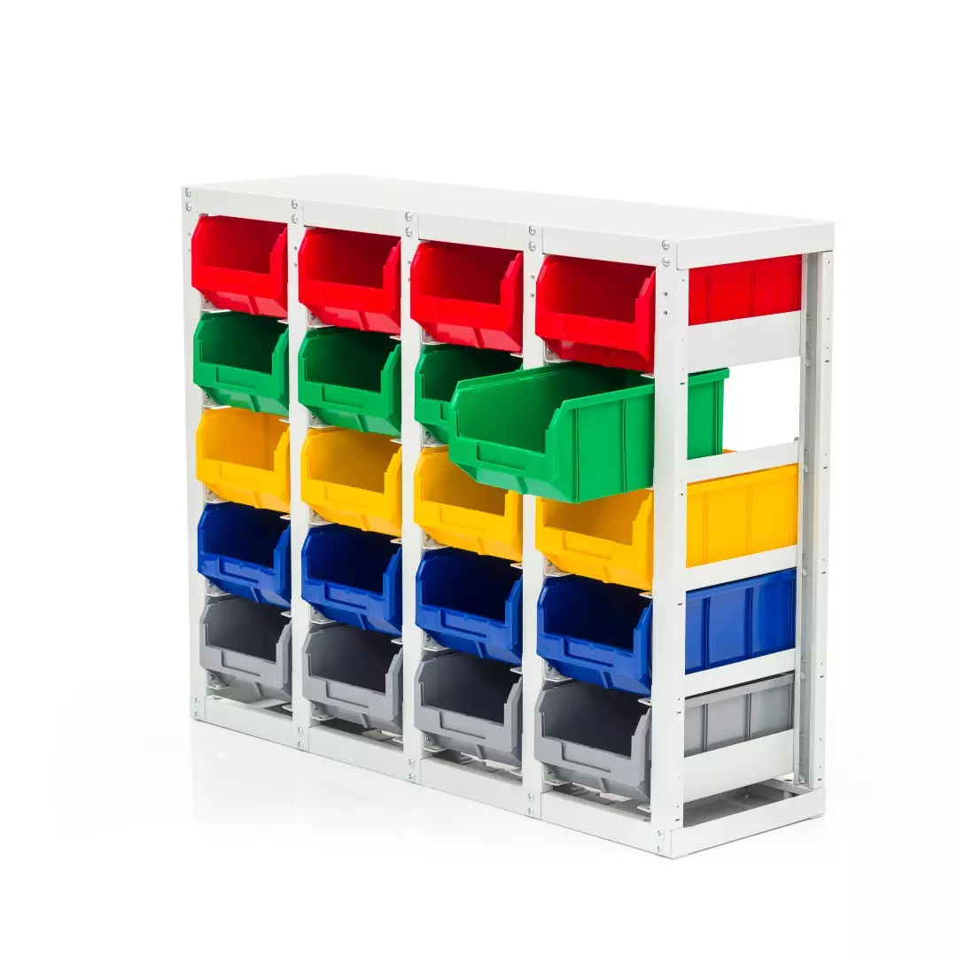 Стеллаж стационарный с ящиками V3 на 20 ячеек V3-20