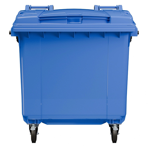 Передвижной мусорный контейнер 770 л. с крышкой без педали