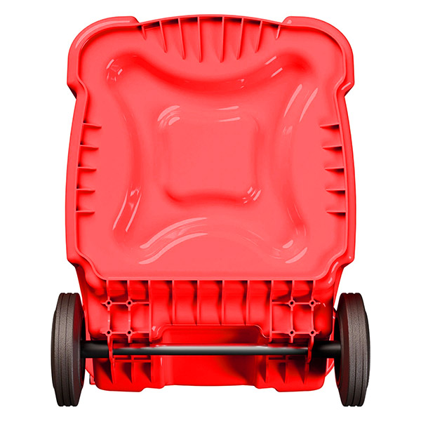 Передвижной мусорный контейнер 360 л. с крышкой без педали