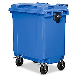 Передвижной мусорный контейнер 770 л. с крышкой без педали