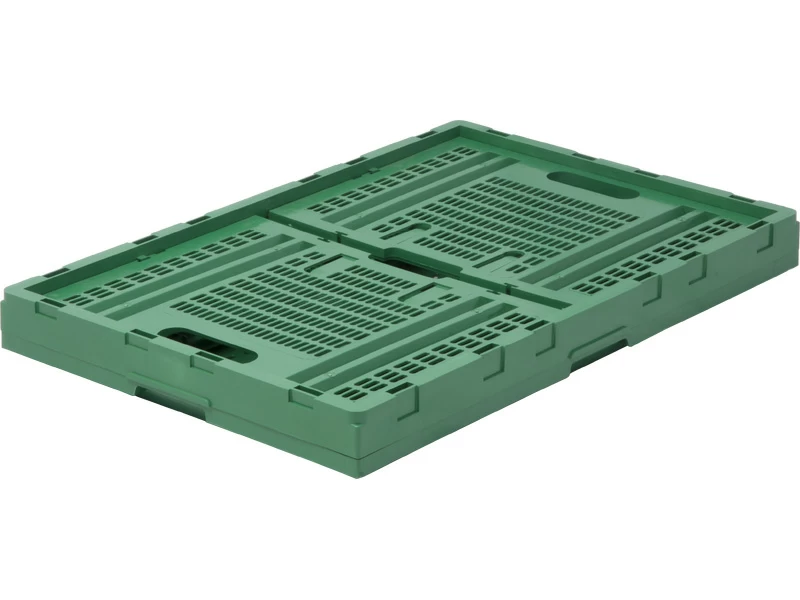 Пластиковый ящик складной 600х400х310 зеленый