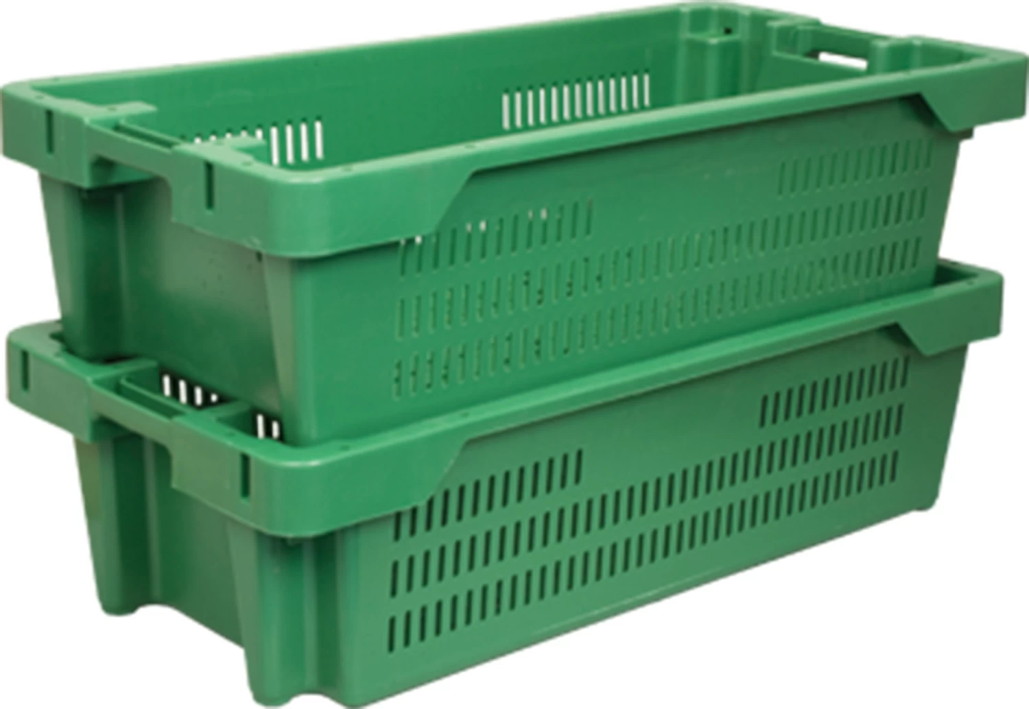 Пластиковый ящик для рыбы 800х400х225 зеленый