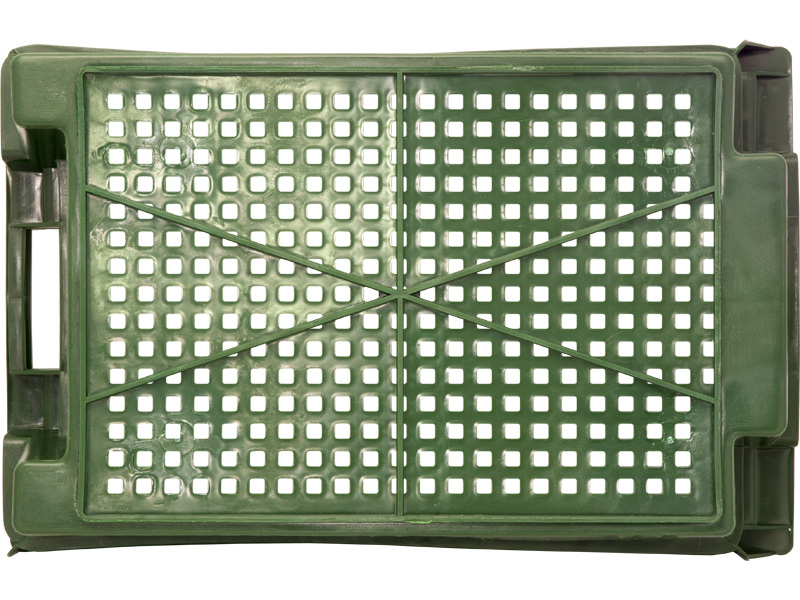 Пластиковый ящик 600x400x200 зеленый