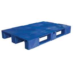 Паллет 1200x800х150 сплошной, на 3-х полозьях: TR 1208-1 синий