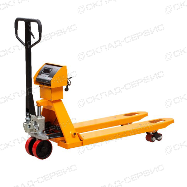 Тележка гидравлическая 2000 кг 1150 мм TOR CBY-CW2 (модель Z) с весами (полиуретановые колеса)