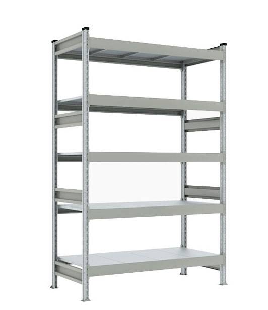 Полочный стеллаж СТ-023 1800x800х1800h 5 ярусов цинк