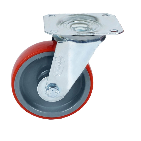 Колесо CASCOO поворотное (d=160мм, г/п=300кг), полиуретан / полиамид, Германия