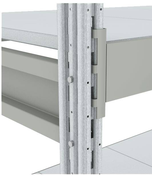 Полочный стеллаж СТ-023 2100x600х2500h 4 яруса цинк