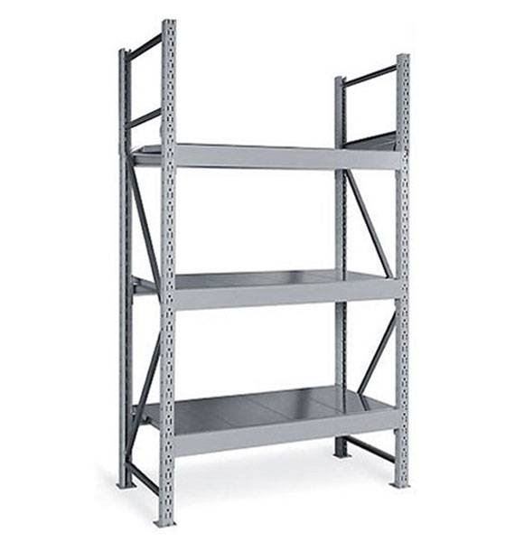 Полочный стеллаж СТ-051 1500x650x4000h 3 яруса Цинк