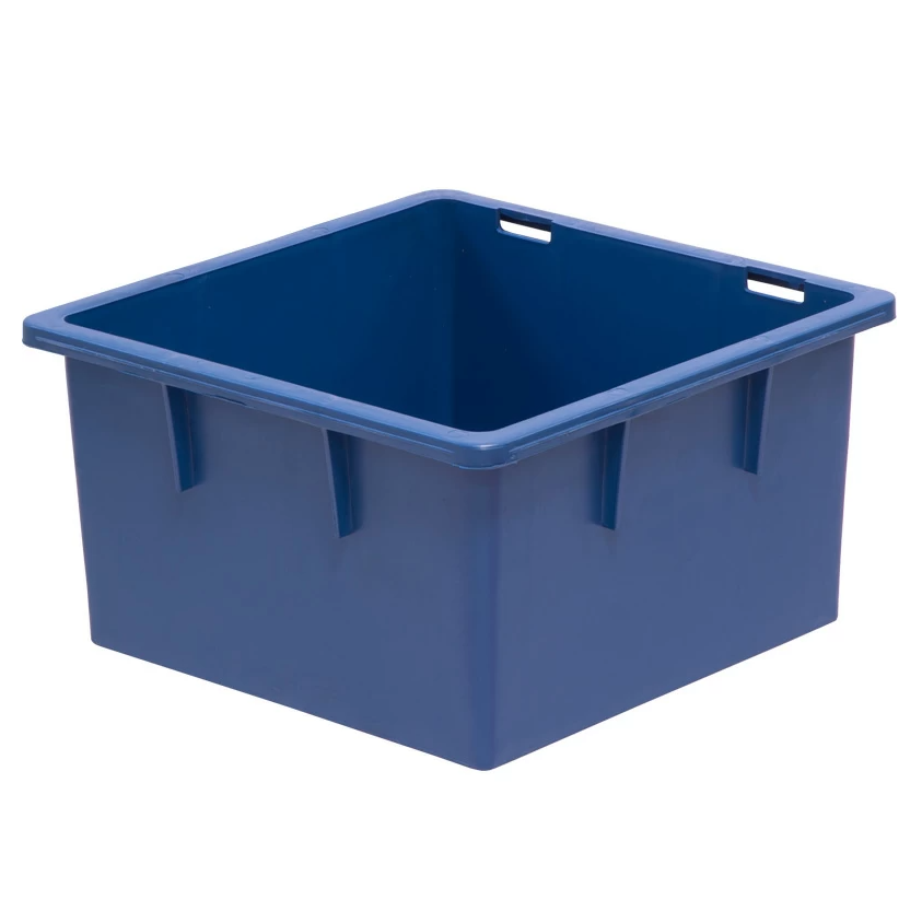 Пластиковый ящик 385х385х225 синий