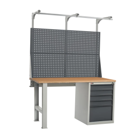 Слесарный верстак Диком ВЛ-150-04 Ф + Экран ВЛ-150-Э3