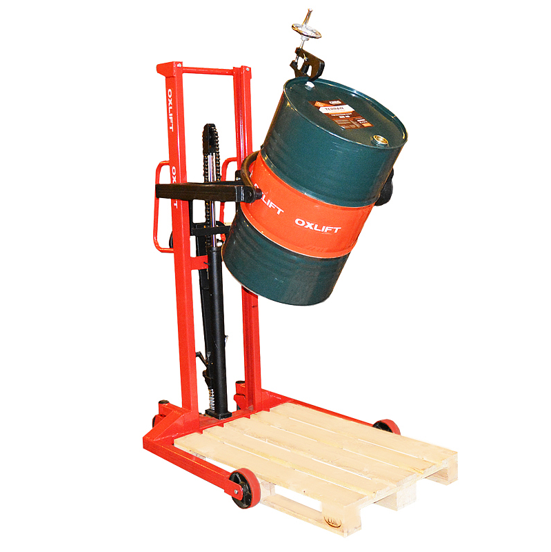 Тележка-Штабелер для Кантовки Бочек HS-DT1435 Оптима OXLIFT 1400 мм 350 кг