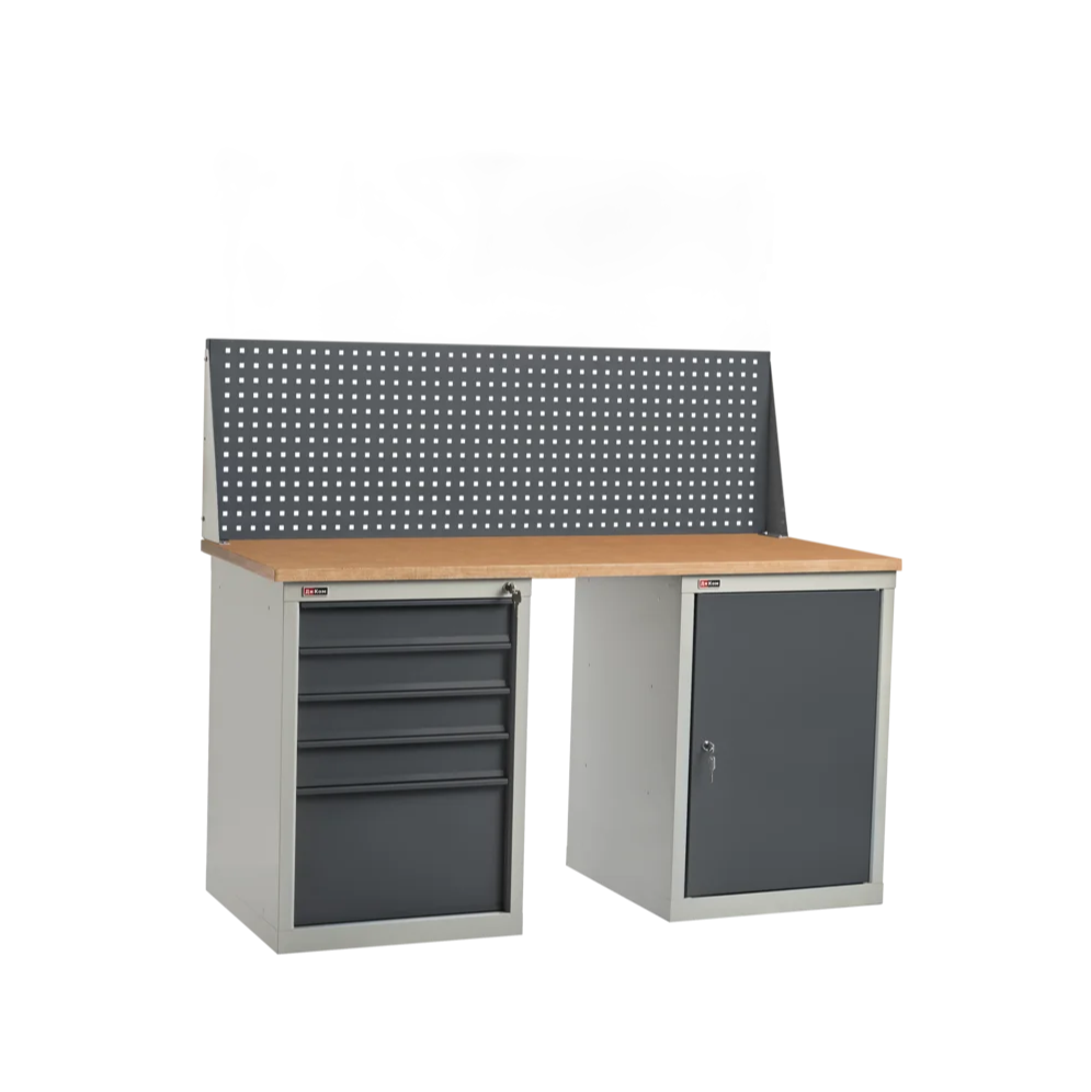 Слесарный верстак ДиКом ВЛ-150-07 Ф + Экран ВЛ-150-Э1