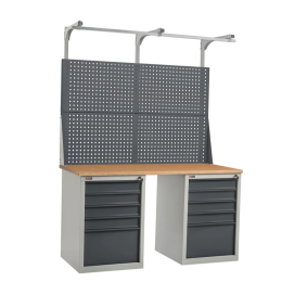 Слесарный верстак ДиКом ВЛ-150-06 Ф + Экран ВЛ-150-Э3