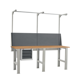 Слесарный верстак ДиКом ВЛ-200-02 Ф + Экран ВЛ-200-Э2