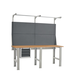 Слесарный верстак ДиКом ВЛ-200-02 Ф + Экран ВЛ-200-Э3