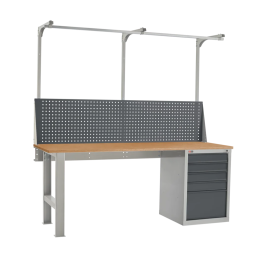 Слесарный верстак ДиКом ВЛ-200-04 Ф + Экран ВЛ-200-Э2
