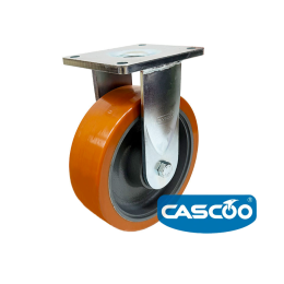 Колесо CASCOO фиксированное, (d=250мм, г/п=1800кг) полиуретан/чугун, Германия