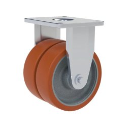 Колесо CASCOO фиксированное, (d=250мм, г/п=3700кг) полиуретан/чугун, Германия