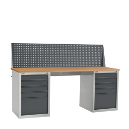 Слесарный верстак ДиКом ВЛ-200-06 Ф + Экран ВЛ-200-Э1