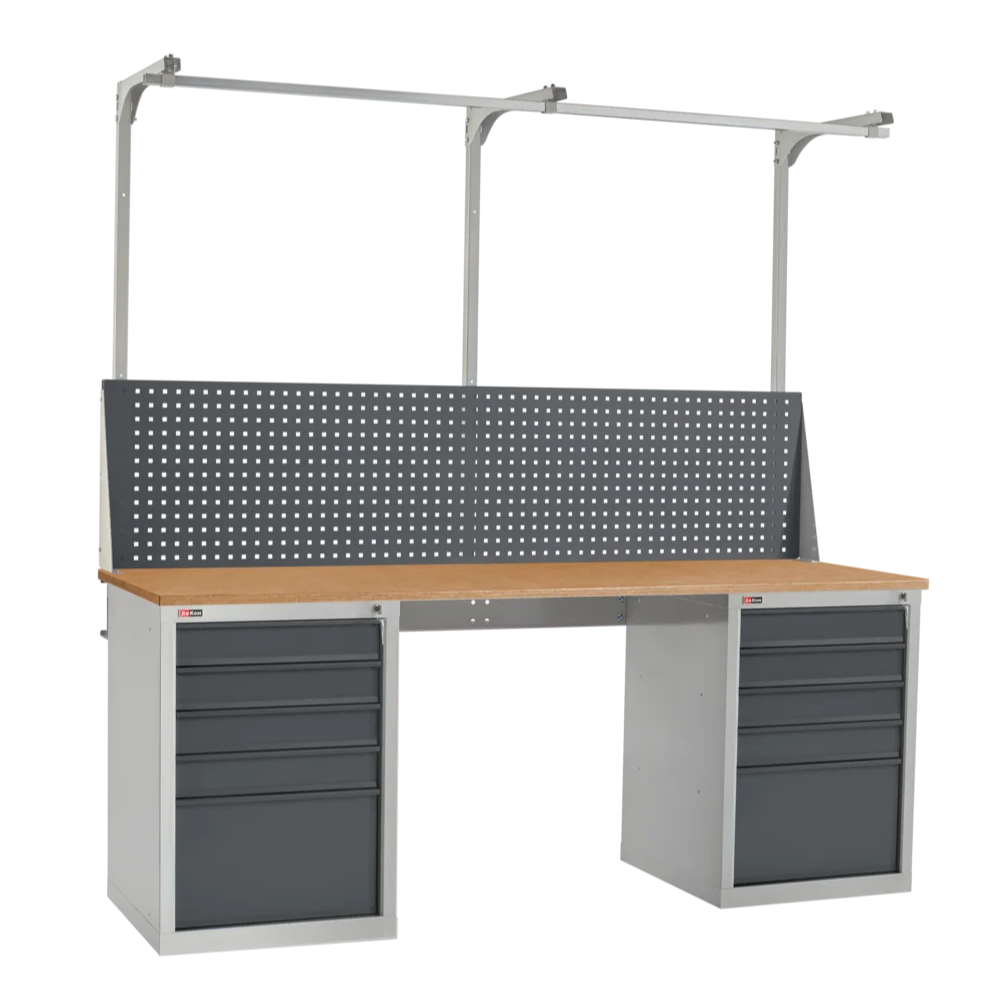 Слесарный верстак ДиКом ВЛ-200-06 Ф + Экран ВЛ-200-Э2