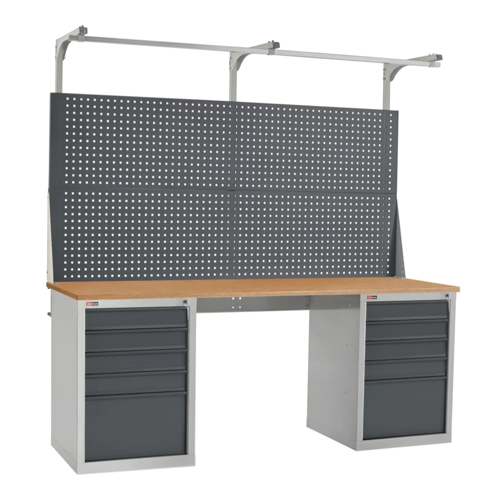 Слесарный верстак ДиКом ВЛ-200-06 Ф + Экран ВЛ-200-Э3