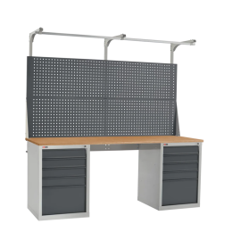 Слесарный верстак ДиКом ВЛ-200-06 Ф + Экран ВЛ-200-Э3