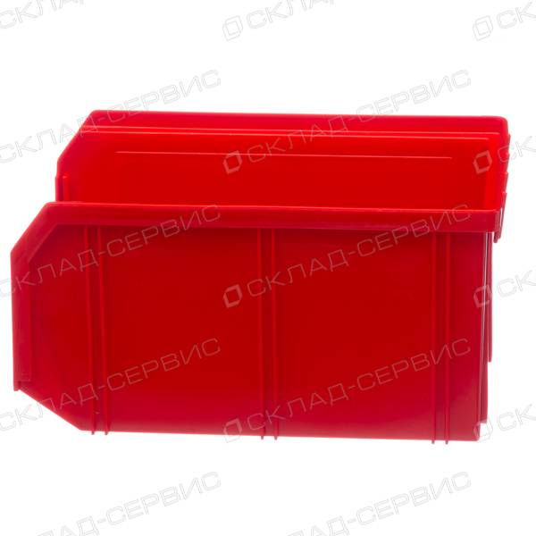 Ящик пластиковый красный 149х234х121 V2