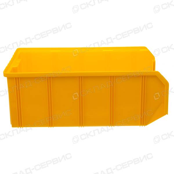 Ящик пластиковый желтый 305х502х186 V4