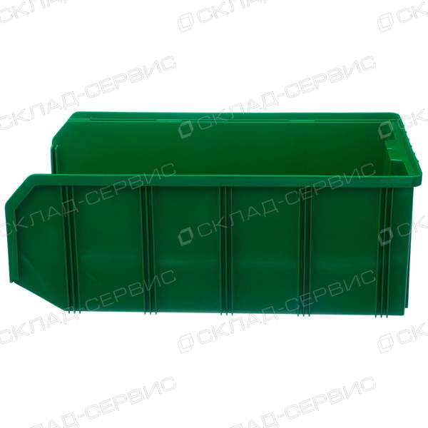 Ящик пластиковый зеленый 305х502х186 V4