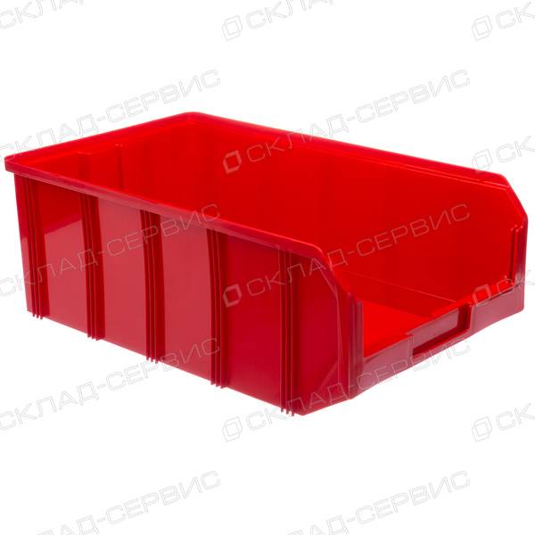 Ящик пластиковый красный 305х502х186 V4