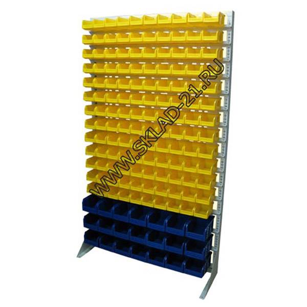 Стойка с пластиковыми ящиками B1-13-03-00 односторонняя 1150х2020