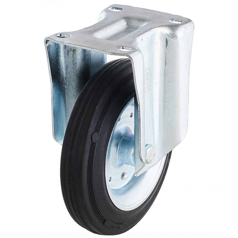 Колесо Tellure Rota 535911 фиксированное, (d=150мм, г/п=170кг) резина/сталь, Италия