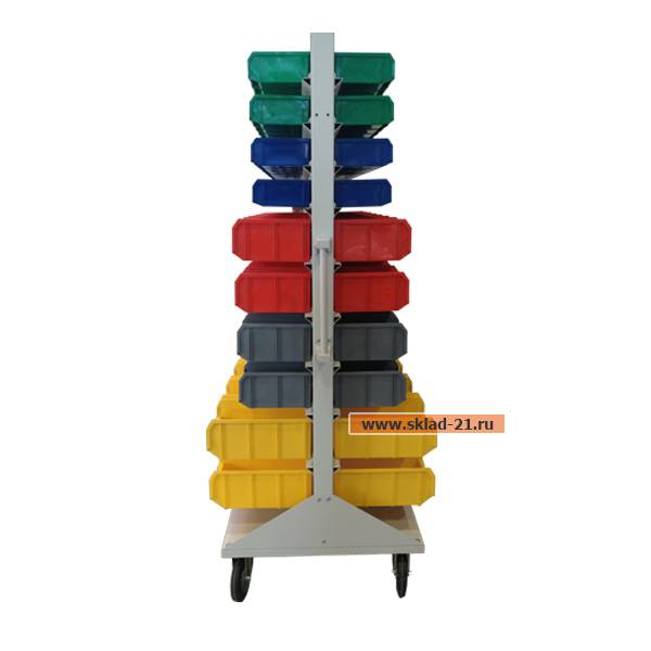 Стойка мобильная с ящиками V1, V2, V3 1150х1515 C2-04-04-02-125И