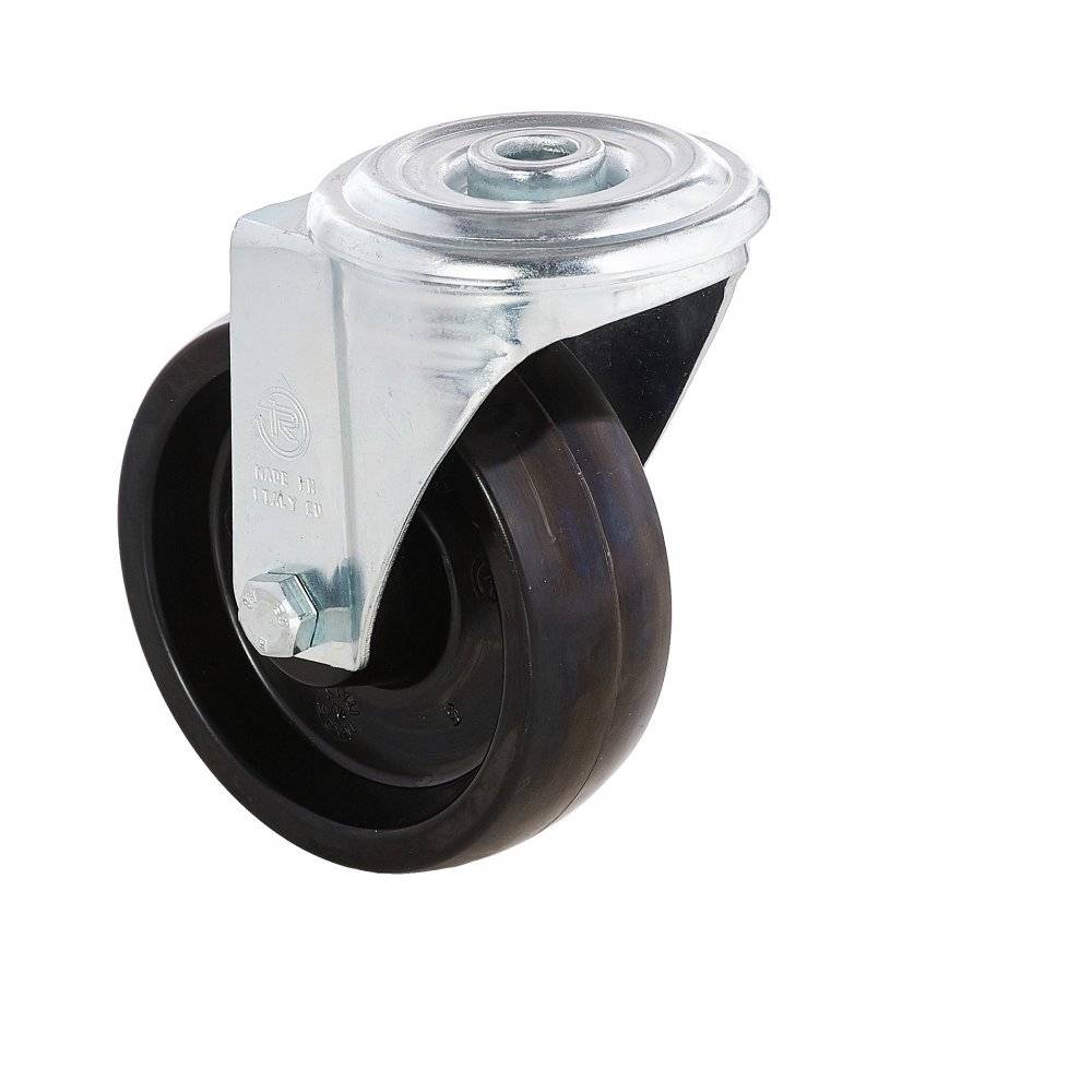 Колесо Tellure Rota 676102 поворотное (d=100мм, г/п=200кг), термостойкая смола, Италия