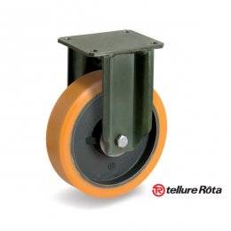 Колесо Tellure Rota 648854 фиксированное (d=150мм, г/п=700кг), полиуретан/чугун, Италия