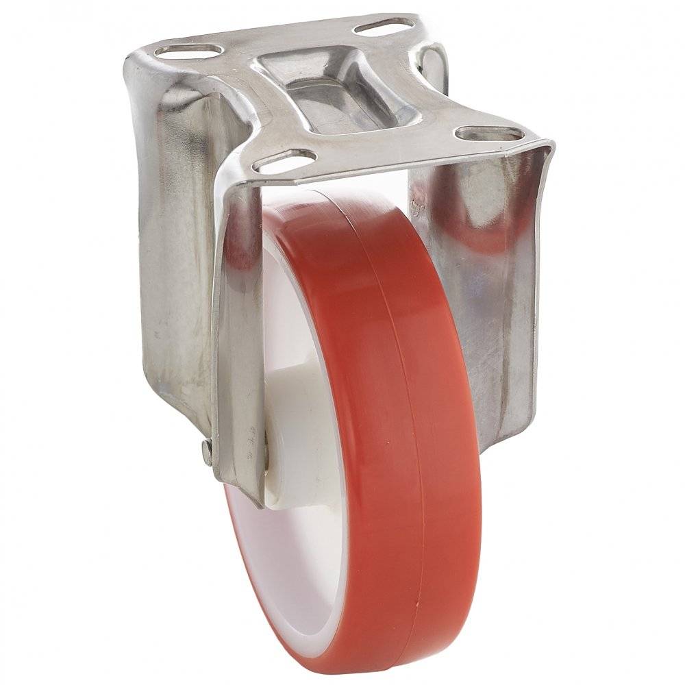 Колесо Tellure Rota 605701 фиксированное (d=80мм, г/п=120кг), полиуретан / полиамид, Италия