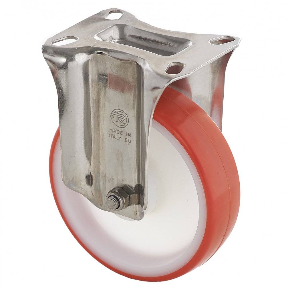 Колесо Tellure Rota 605704 фиксированное (d=150мм, г/п=220кг), полиуретан / полиамид, Италия