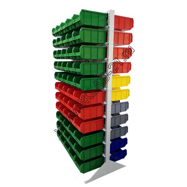 Стойка двусторонняя 1150х2020 с ящиками V3 Стелла В2-00-00-11