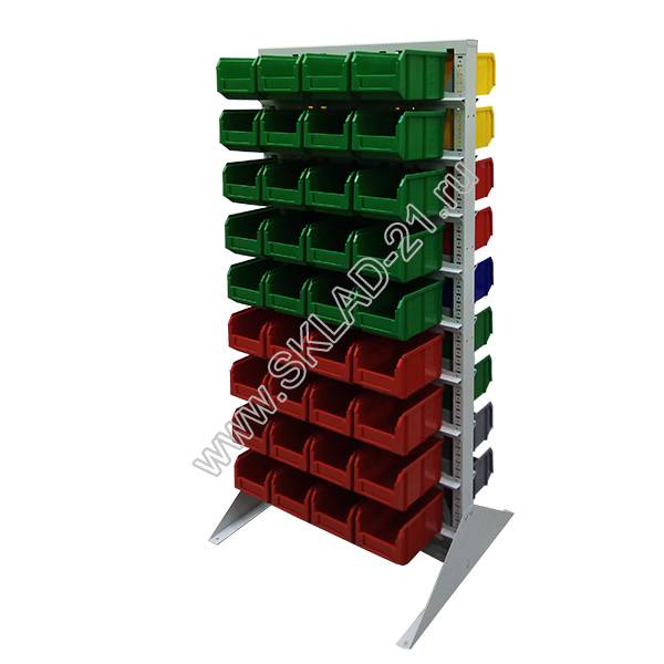 Стойка двусторонняя напольная 735х1515 с ящиками V2 А2-00-09-00