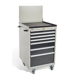 Тумба ДиКом ВС-077 с колесами, лотком, экраном и боковой ручкой