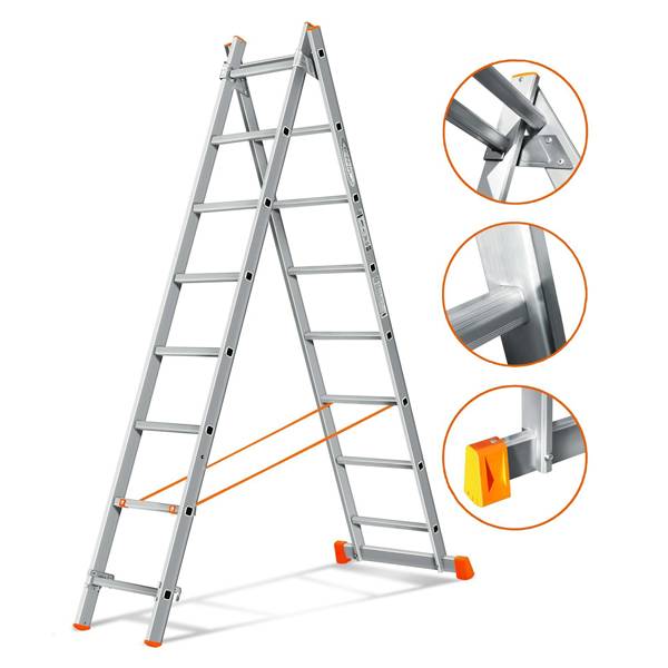 Двухсекционная лестница Классик 2х8